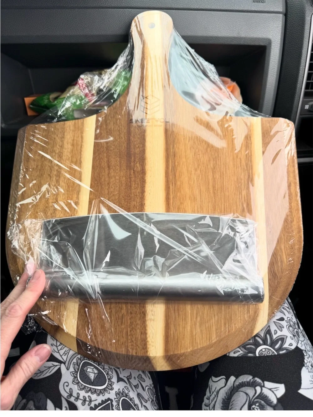 Stainless Steel Pizza Scraper with Silver Blade